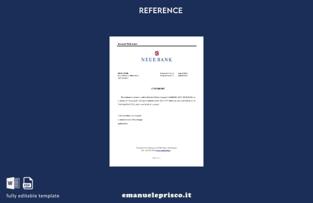 modello di riferimento per la chiusura della Liechtenstein Neue Bank in stile ve